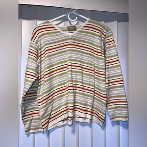 Liz Claiborne Multicolor Striped Top